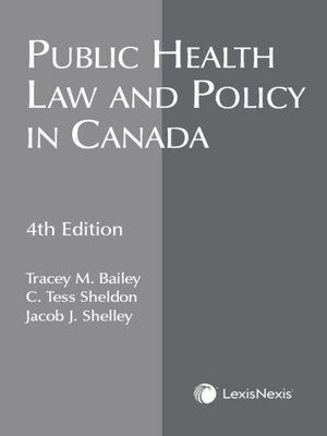 cover image of Public Health Law and Policy